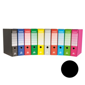 REGISTRATORE INSIDE 6 NERO F.TO PROTOCOLLO Cm.28X34,5 DORSO Cm 8 IN LINEA Foto prodotto